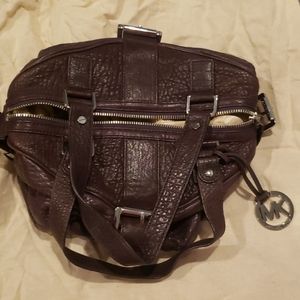 Michael Kors Purple Snakeskin Leather purse